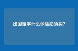 出国留学什么保险必须买？