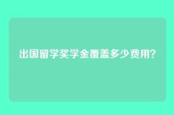 出国留学奖学金覆盖多少费用？
